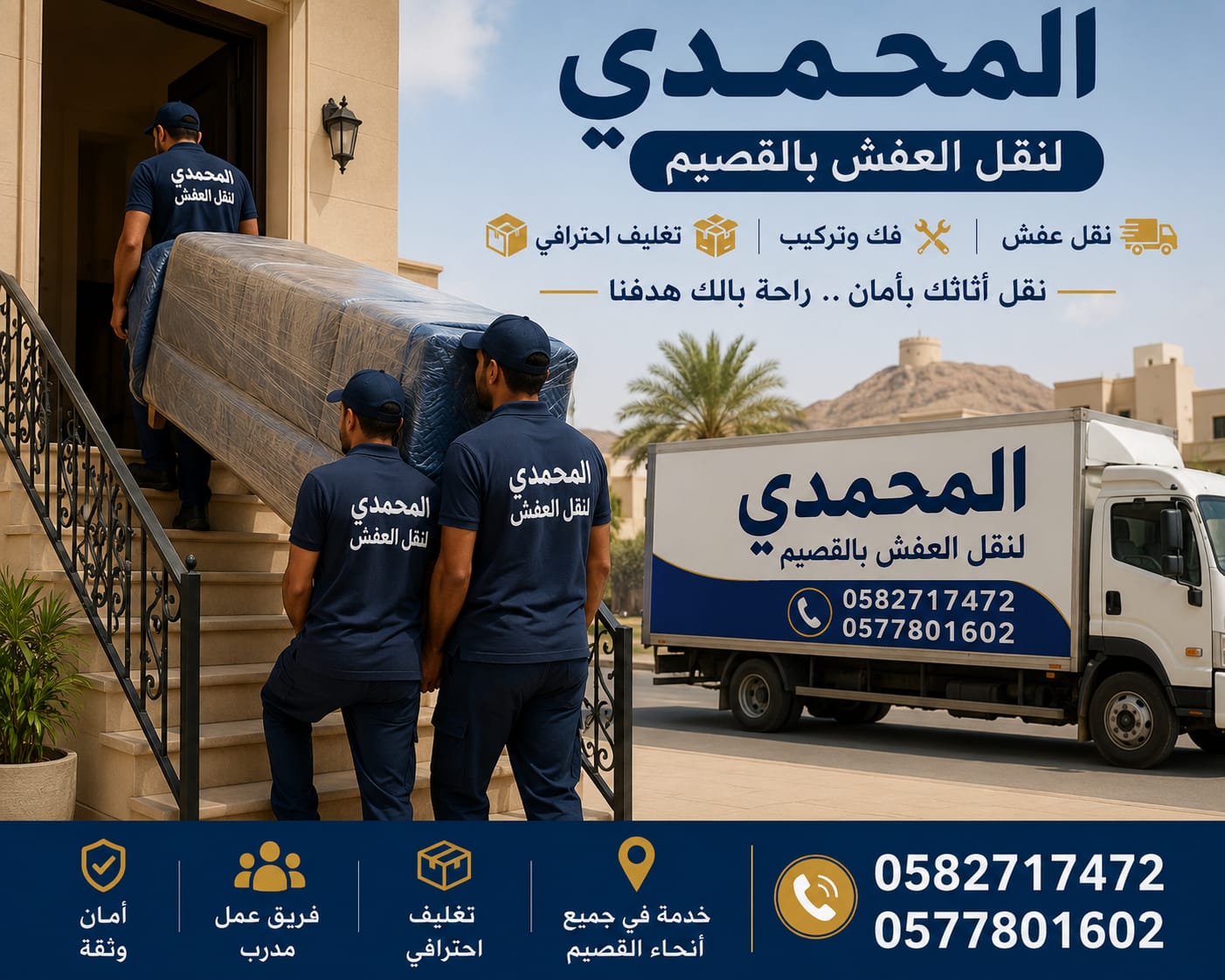 فريق المحمدي أثناء العمل